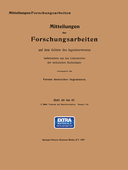Versuche mit Eisenbetonbalken von Graf,  Otto, von Bach,  Carl