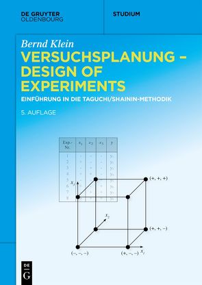 Versuchsplanung – Design of Experiments von Klein,  Bernd
