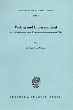 Vertrag und Unwirksamkeit von Venrooy,  Gerd J. van