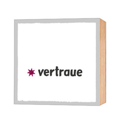 vertraue – Holz-Deko-Bild 9×9