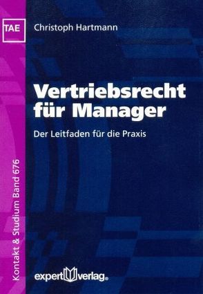 Vertriebsrecht für Manager von Hartmann,  Christioph