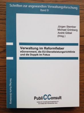 Verwaltung im Reformfieber von Göbel,  André, Grimberg,  Michael, Stember,  Jürgen