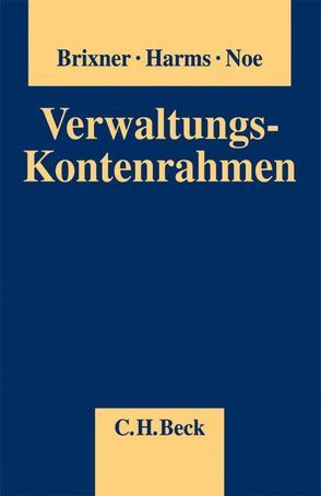 Verwaltungs-Kontenrahmen von Brixner,  Helge C., Harms,  Jens, Noe,  Heinz