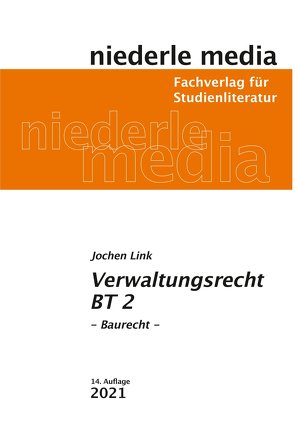 Verwaltungsrecht BT 2 – 2022 von Link,  Jochen