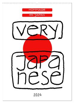 Very Japanese – Hommage an Japan (Wandkalender 2024 DIN A2 hoch), CALVENDO Monatskalender von Peters,  Rike