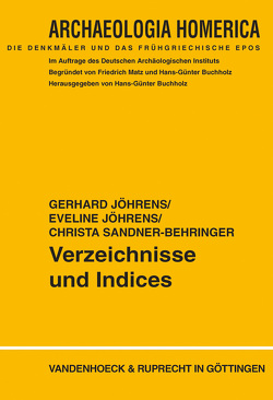 Verzeichnisse und Indices von Jöhrens,  Eveline, Jöhrens,  Gerhard, Sandner-Behringer,  Christa