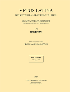 Vetus Latina – Iudicum von Haelewyck,  Jean-Claude