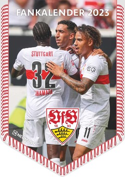 VfB Stuttgart 2023 – Bannerkalender – Fan-Kalender – Fußball-Kalender – 29,7×42 – Sport