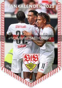VfB Stuttgart 2024 – Bannerkalender – Fan-Kalender – Fußball-Kalender – 29,7×42 – Sport