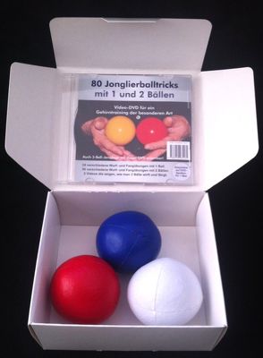 Video-DVD “ 80 Jonglierballtricks mit 1 und 2 Bällen“ & 3 Jonglierbälle von Ehlers,  Stephan