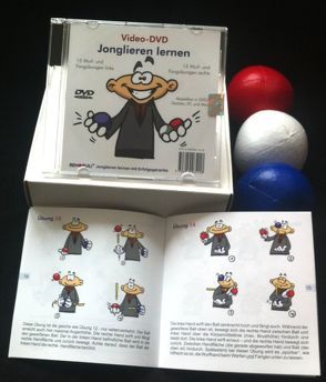Video-DVD Jonglieren lernen & 3 Jonglierbälle von Ehlers,  Stephan