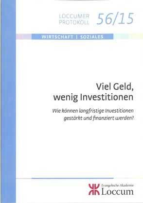 Viel Geld, wenig Investitionen von Brandt,  Arno, Lange,  Joachim