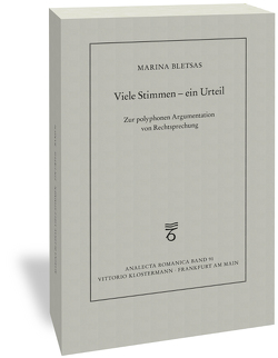 Viele Stimmen – ein Urteil von Bletsas,  Marina