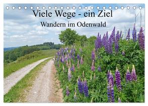 Viele Wege – ein Ziel Wandern im Odenwald (Tischkalender 2024 DIN A5 quer), CALVENDO Monatskalender von Andersen,  Ilona