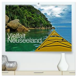 Vielfalt Neuseeland / CH-Version (hochwertiger Premium Wandkalender 2024 DIN A2 quer), Kunstdruck in Hochglanz von Schaefer,  Nico