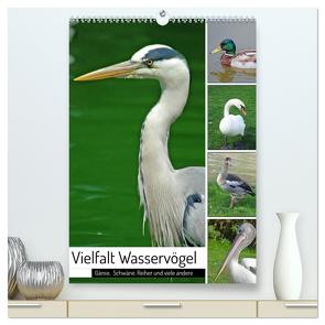 Vielfalt Wasservögel (hochwertiger Premium Wandkalender 2024 DIN A2 hoch), Kunstdruck in Hochglanz von Kleemann,  Claudia