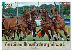 Vierspänner Herausforderung Fahrsport (Wandkalender 2024 DIN A2 quer), CALVENDO Monatskalender von Kleemann,  Claudia