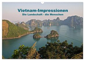 Vietnam Impressionen / Die Landschaft – die Menschen (Wandkalender 2024 DIN A3 quer), CALVENDO Monatskalender von Spiller,  Antonio