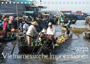 Vietnamesische Impressionen (Tischkalender 2023 DIN A5 quer) von Goldscheider,  Stefanie