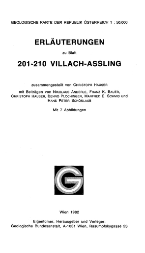 Villach-Assling von Anderle,  Nikolaus, Bauer,  Franz K, Hauser,  Christoph, Plöchinger,  Benno