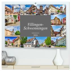 Villingen-Schwenningen Stadtansichten (hochwertiger Premium Wandkalender 2024 DIN A2 quer), Kunstdruck in Hochglanz von Meutzner,  Dirk