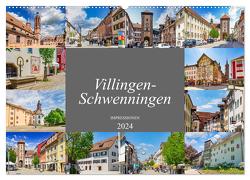 Villingen-Schwenningen Stadtansichten (Wandkalender 2024 DIN A2 quer), CALVENDO Monatskalender von Meutzner,  Dirk