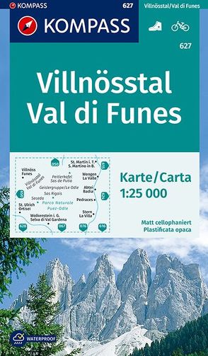 KOMPASS Wanderkarte Villnösstal, Val di Funes von KOMPASS-Karten GmbH