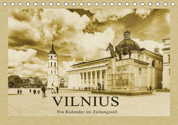 Vilnius – Ein Kalender im Zeitungsstil (Tischkalender 2021 DIN A5 quer) von Kirsch,  Gunter