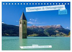 Vinschgau & Ortleralpen (Tischkalender 2024 DIN A5 quer), CALVENDO Monatskalender von A. R. Langlotz,  Markus