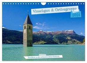 Vinschgau & Ortleralpen (Wandkalender 2024 DIN A4 quer), CALVENDO Monatskalender von A. R. Langlotz,  Markus