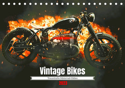 Vintage Bikes. Traumhafte Motorrad-Oldies (Tischkalender 2023 DIN A5 quer) von Hurley,  Rose