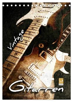 Vintage Gitarren (Tischkalender 2024 DIN A5 hoch), CALVENDO Monatskalender von Bleicher,  Renate