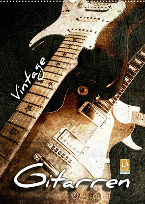 Vintage Gitarren (Wandkalender 2022 DIN A2 hoch) von Bleicher,  Renate
