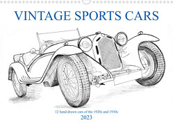 Vintage Sports Cars (Wandkalender 2023 DIN A3 quer) von Simlinger,  Wolfgang