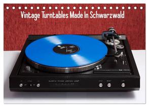 Vintage Turntables Made In Schwarzwald (Tischkalender 2024 DIN A5 quer), CALVENDO Monatskalender von Mueller,  Gerhard