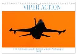 VIPER ACTION – F-16 FIGHTING FALCON (Wandkalender 2024 DIN A4 quer), CALVENDO Monatskalender von ANKOVIC,  DALIBOR