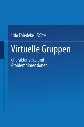 Virtuelle Gruppen von Thiedeke,  Udo