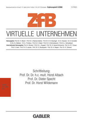 Virtuelle Unternehmen von Albach,  Horst, Specht,  Dieter, Wildemann,  Horst