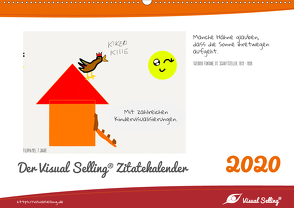 Visual Selling® Zitatekalender 2020 (Wandkalender 2020 DIN A2 quer) von Hamel,  Miriam