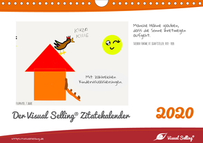 Visual Selling® Zitatekalender 2020 (Wandkalender 2020 DIN A4 quer) von Hamel,  Miriam