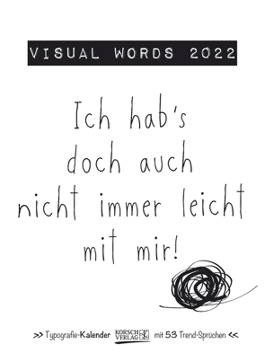 Visual Words 2022 von Korsch Verlag