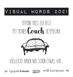 Visual Words Black 2021 von Korsch Verlag