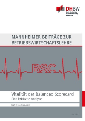 Vitalität der Balanced Scorecard von Jonen,  Andreas