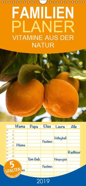 VITAMINE AUS DER NATUR – Familienplaner hoch (Wandkalender 2019 , 21 cm x 45 cm, hoch) von Hilger,  Axel