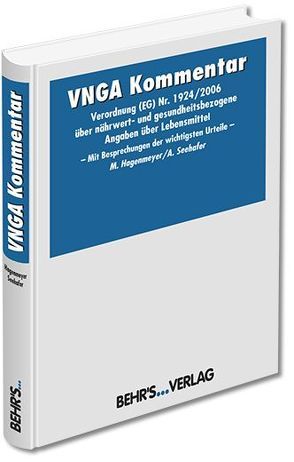 VNGA Kommentar von Hagenmeyer,  Prof. Dr. Moritz, Seehafer,  Dr. Astrid