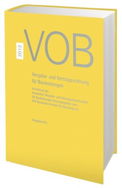 VOB 2012 Gesamtausgabe – Buch mit E-Book