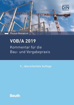 VOB/A 2019 – Buch mit E-Book von Mestwerdt,  Thomas