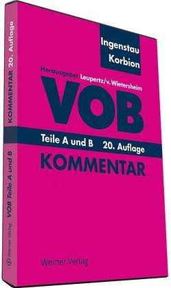 VOB A und B ( DVD ) von Ingenstau,  Heinz, Korbion,  Hermann, Leupertz,  Stefan, von Wietersheim,  Mark