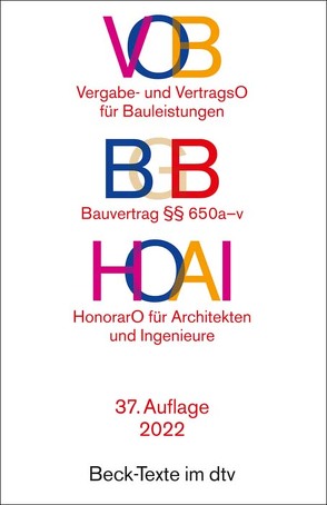 VOB / BGB / HOAI von Siegburg,  Frank, Werner,  Ulrich