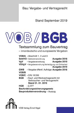 VOB/BGB Textsammlung zum Bauvertrag – innerdeutsche und europaweite Vergaben von Frikell,  Eckhard, Hofmann,  Olaf